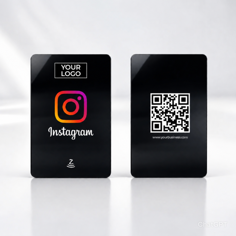Instagram Black PVC NFC Smart Card