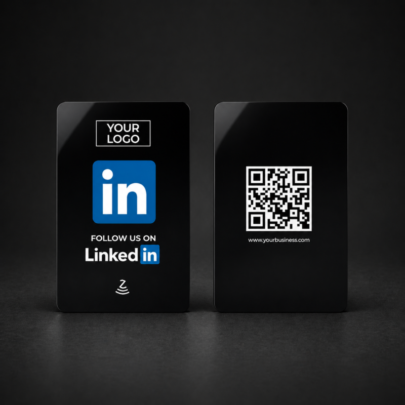 Linkedin Black PVC NFC Smart Card