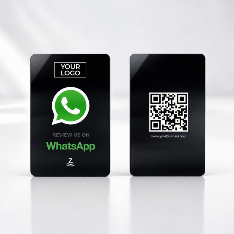 Whatsapp Black PVC NFC Smart Card
